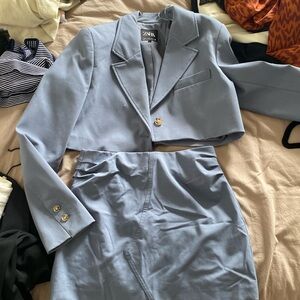 Zara blue suit set size S